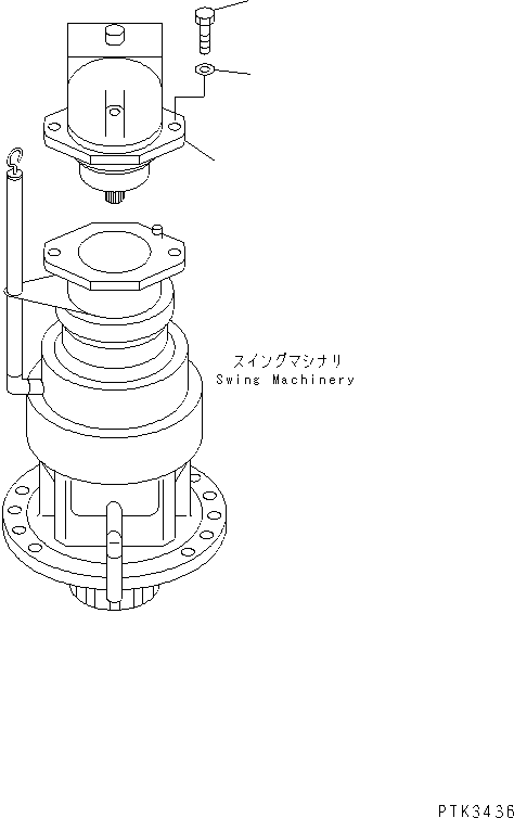 MOTOR ASS'Y,SWING (21P-60-K1182) KOMATSU