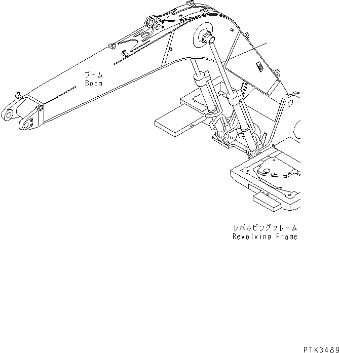 CYLINDER ASS'Y,L.H. BOOM (\8\21P-63-K2102) KOMATSU