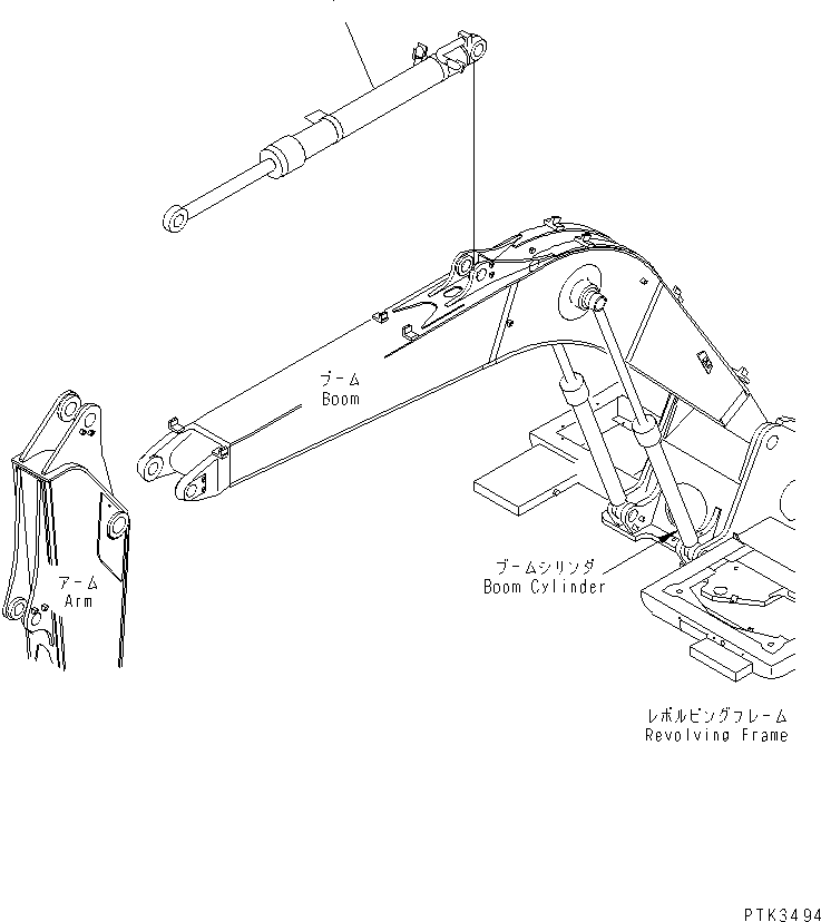 CYLINDER ASS'Y,ARM ((\8\20G-63-K1502)) KOMATSU