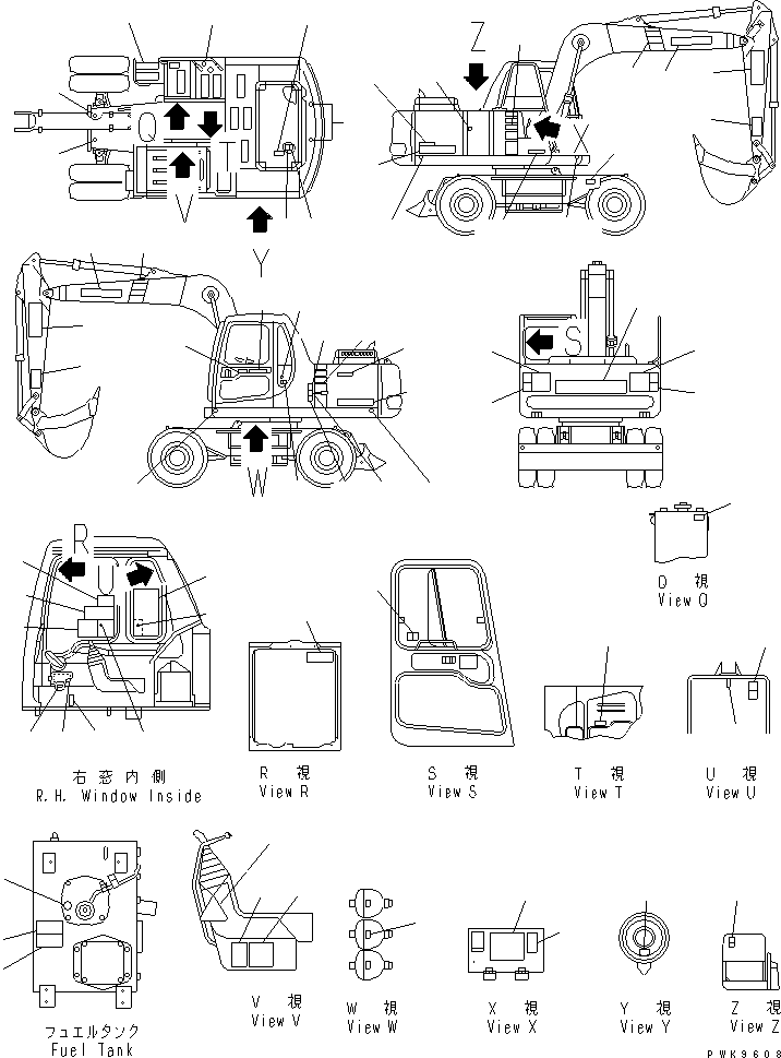 PLATE,SOUND POWER LEVEL 09696-20100 KOMATSU