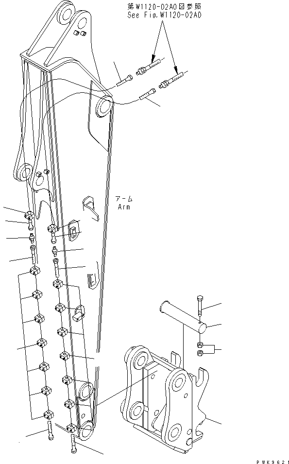 Шланг 20G-62-K8470 KOMATSU