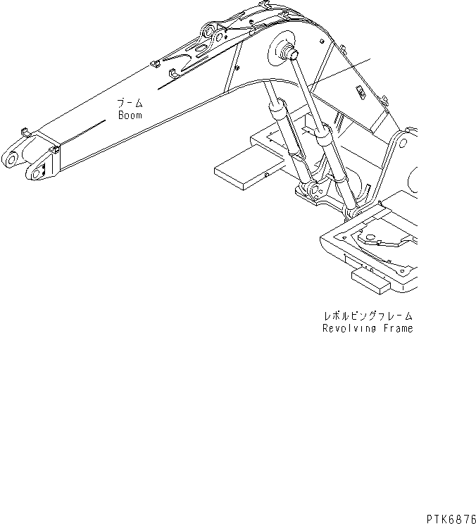 CYLINDER ASS'Y,L.H. BOOM (\8\21P-63-K1602) KOMATSU