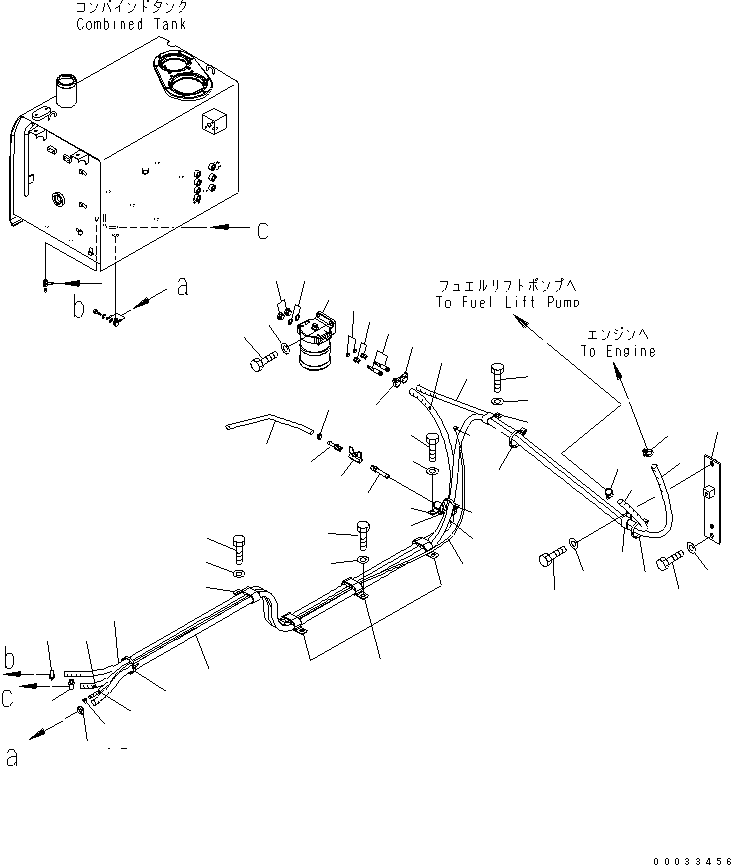 Шланг 07288-11034 KOMATSU