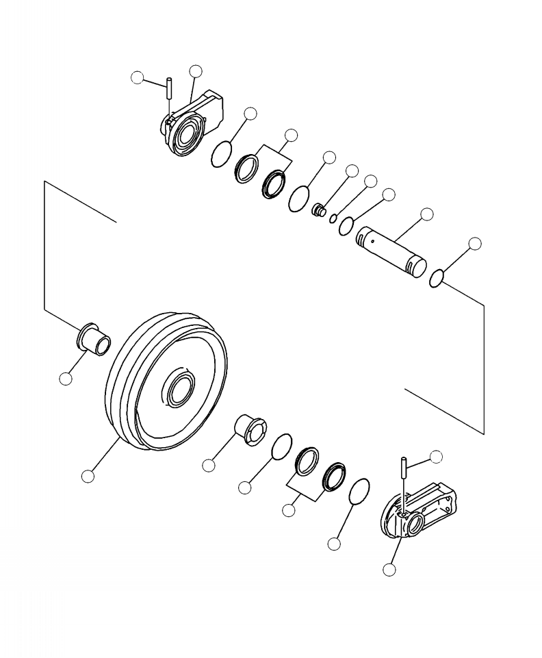 Направляющее колесо в сборе 207-30-00710 KOMATSU