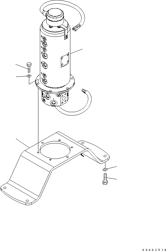 SWIVEL JOINT ASS'Y,(SEE FIG.Y1627-01A0) (20K-62-31281) KOMATSU