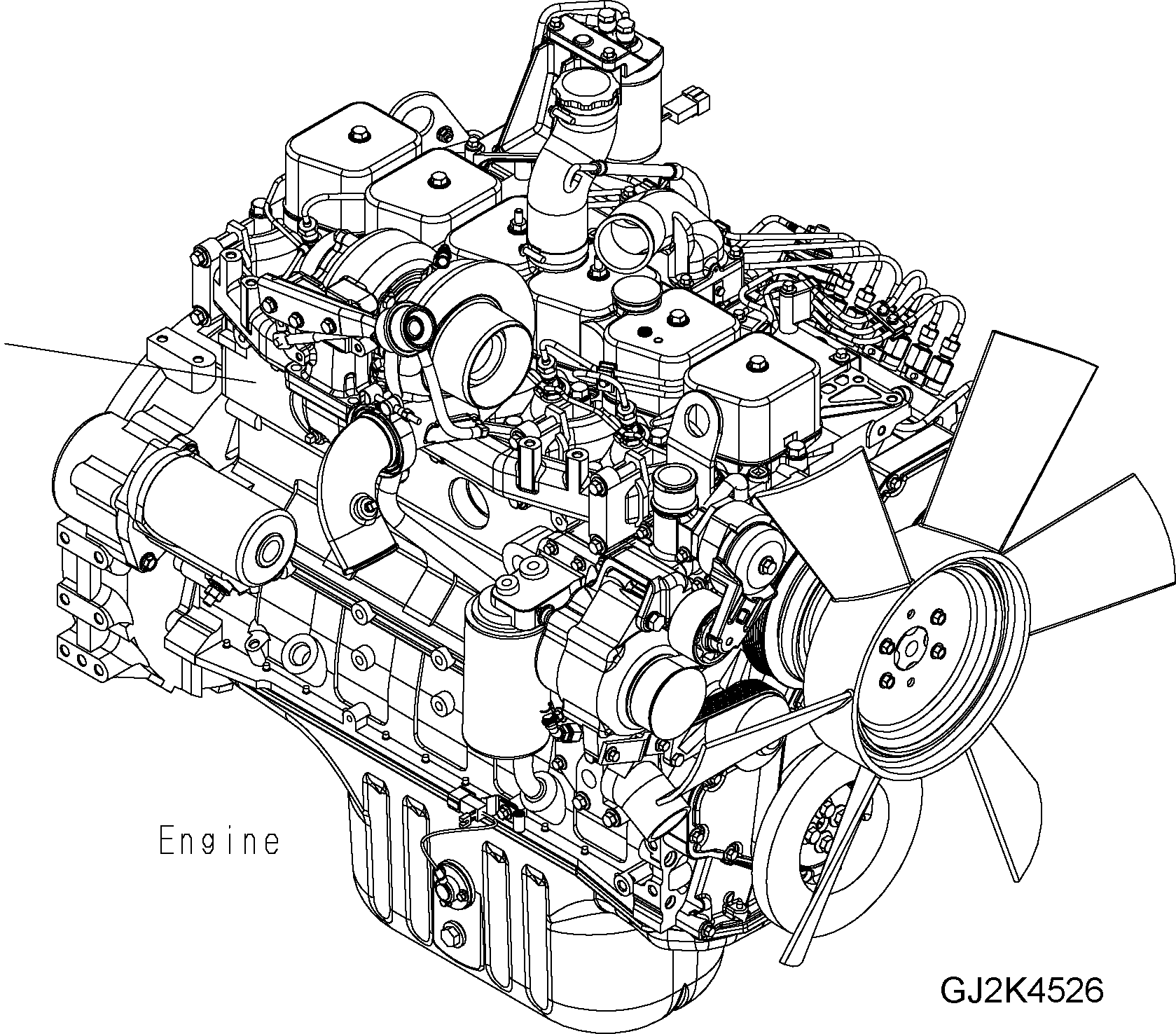 ENGINE, SAA6D102E-2 20K-01-31502 KOMATSU