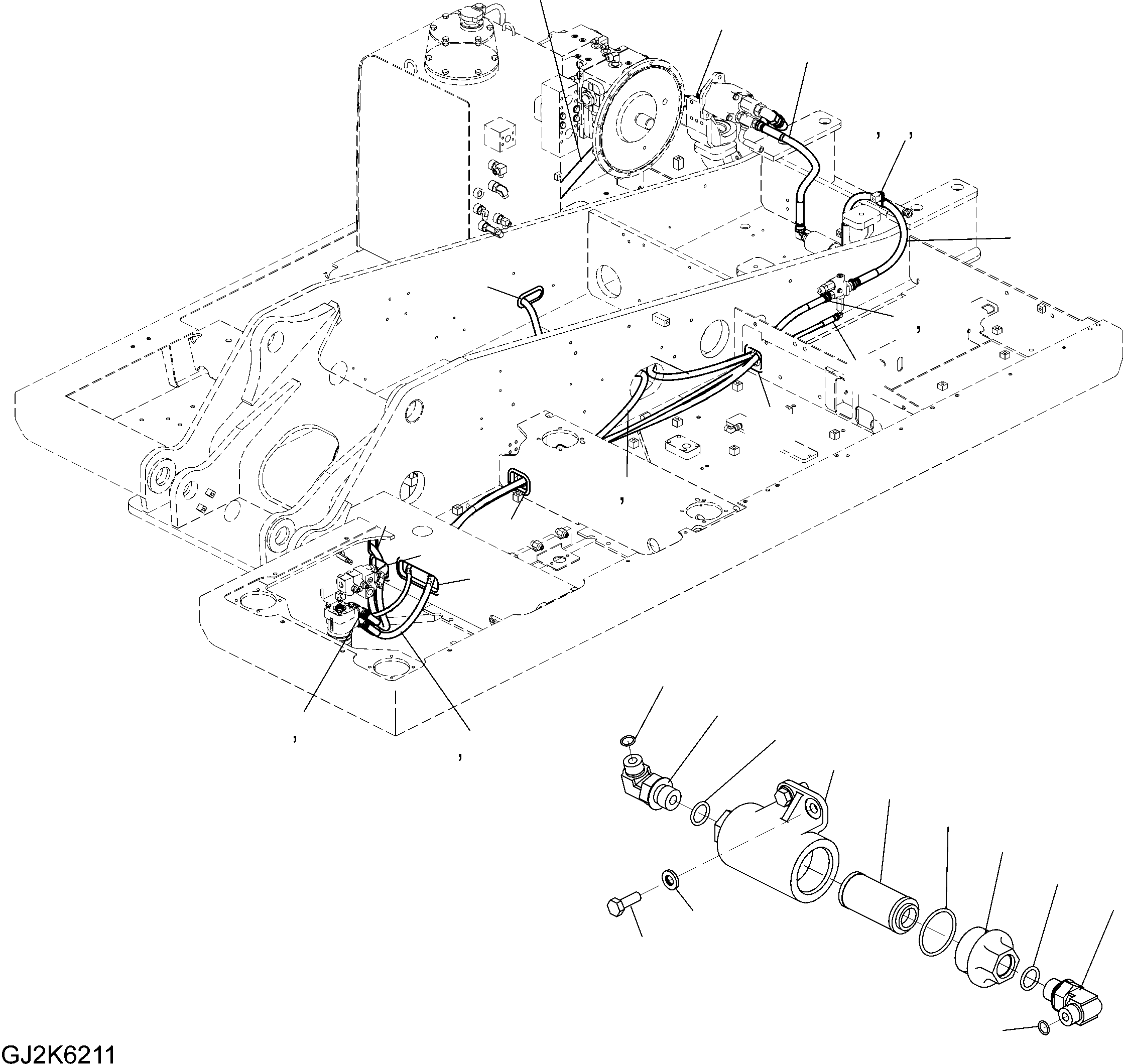 Шланг 02762-20617 KOMATSU
