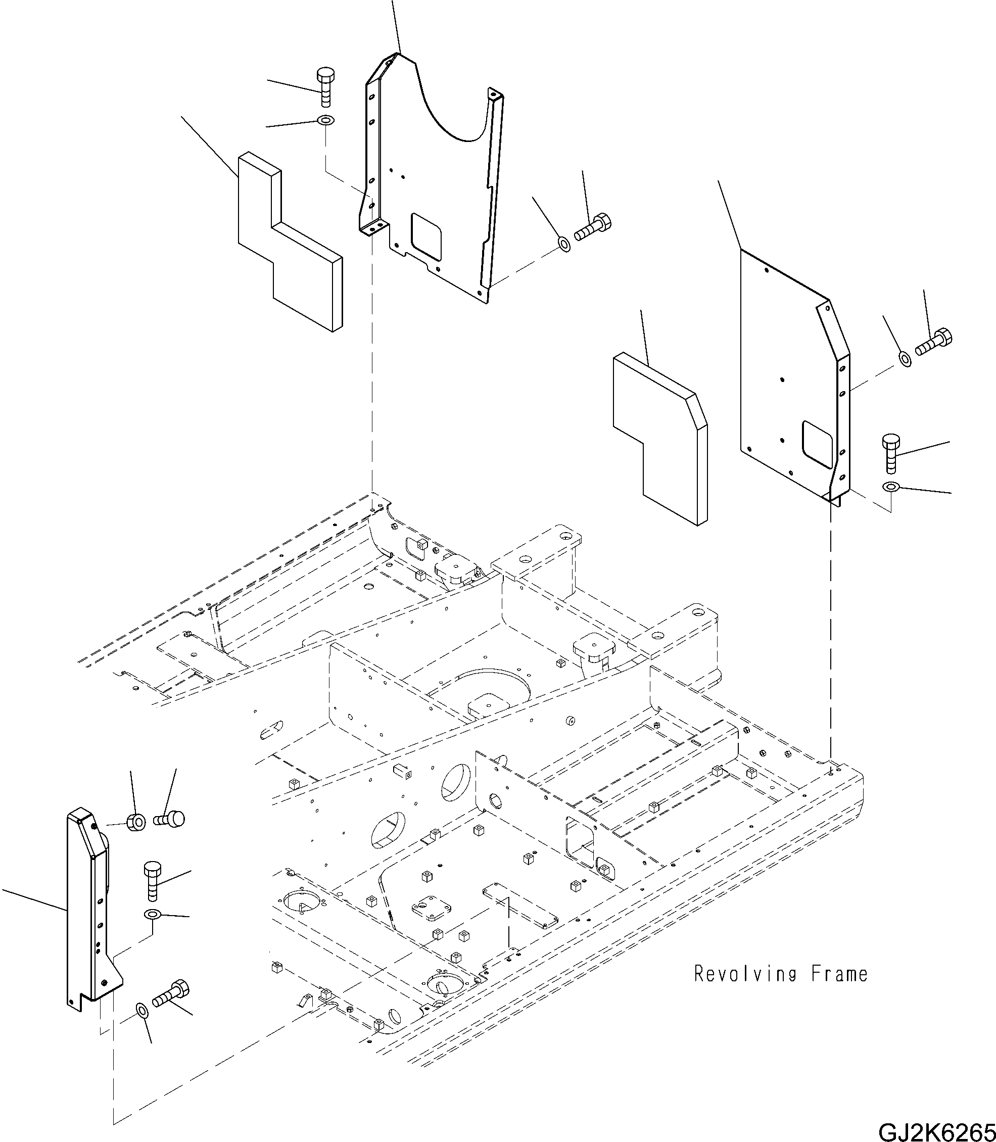 FRAME ASSEMBLY LHS 20K-54-21655 KOMATSU