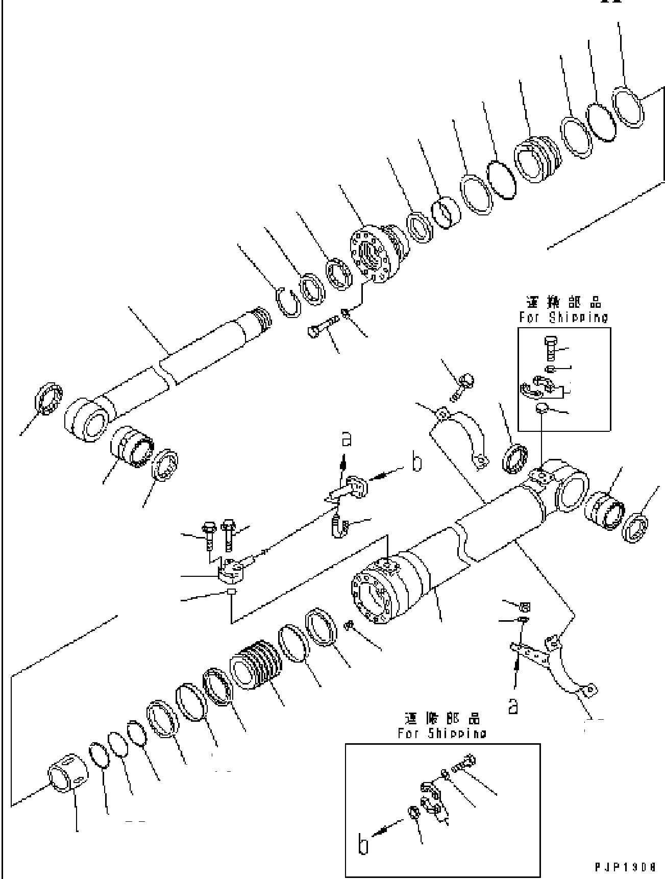 CYLINDER GROUP(R.H.) 707-01-XX270 KOMATSU