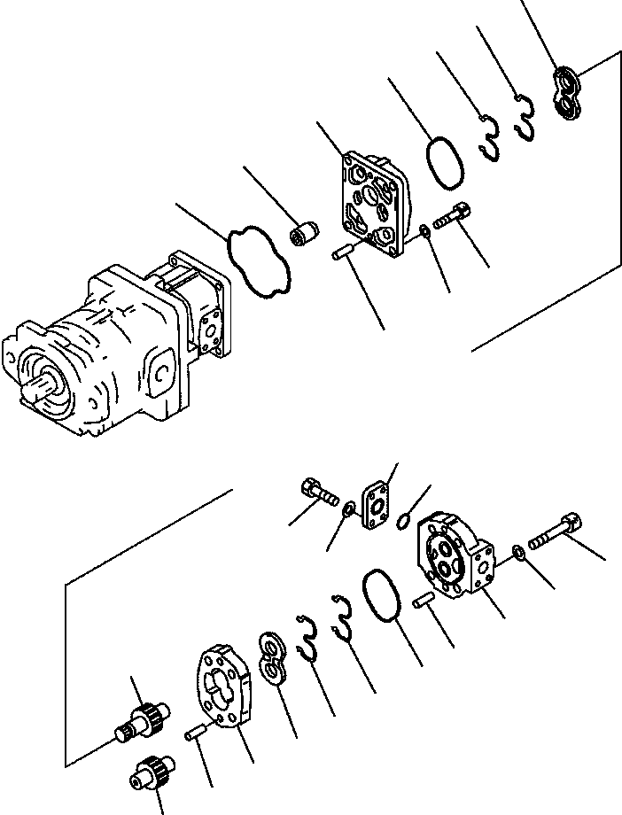 PUMP ASS'Y,(SAR8) 705-34-20540 KOMATSU