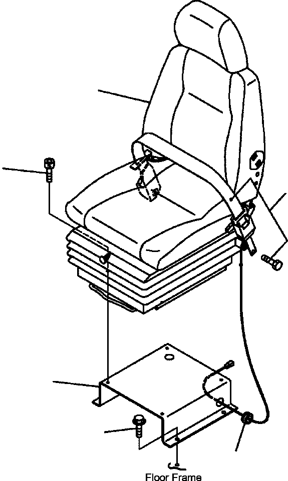 SEAT ASS'Y,OPERATOR'S 56B-57-11101 KOMATSU