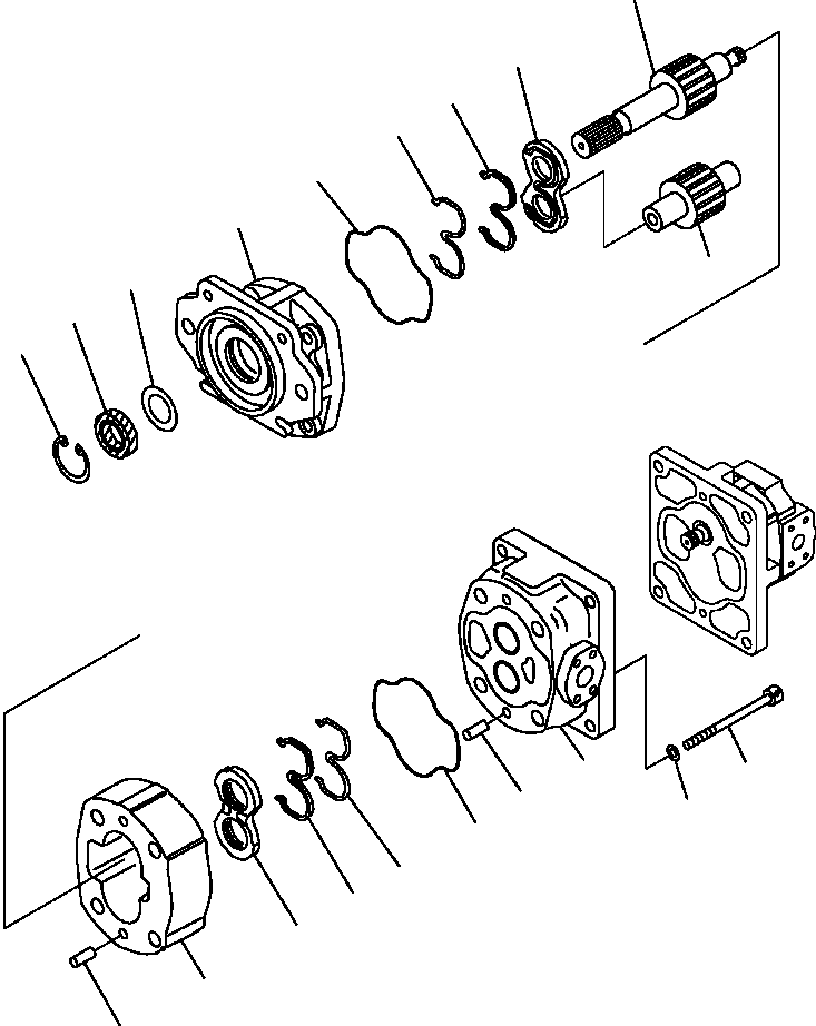PUMP ASS'Y,(SAR90) 705-22-39050 KOMATSU
