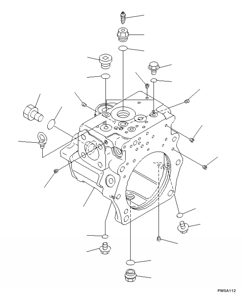 CASE ASSEMBLY, REAR 708-2G-04125 KOMATSU