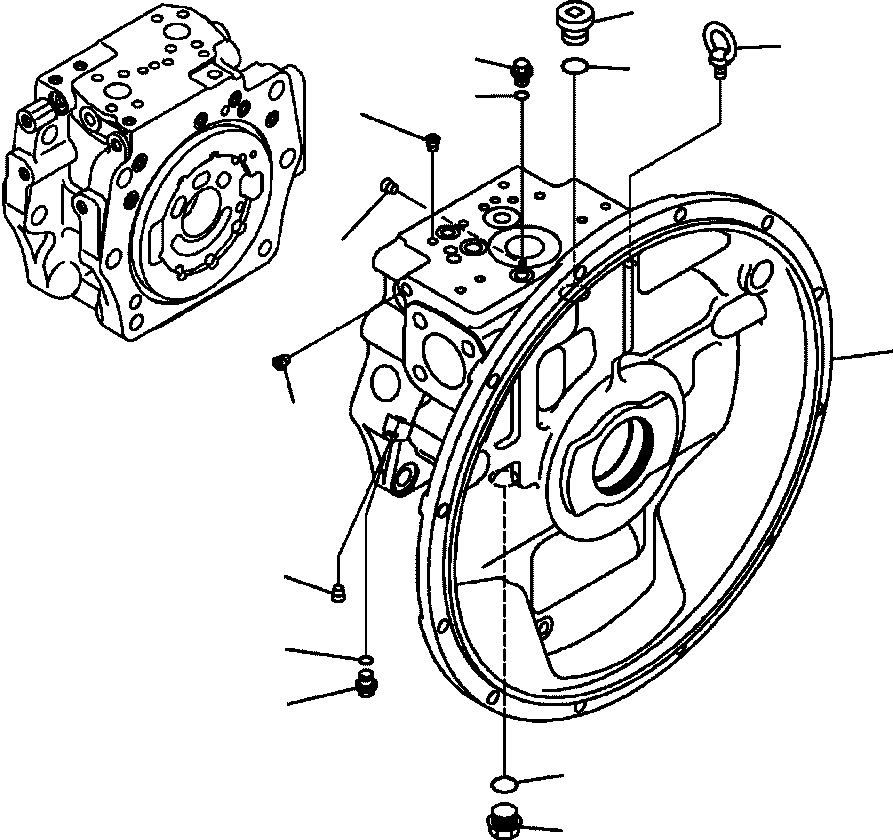 PUMP SUB ASSEMBLY 708-2G-01022 KOMATSU