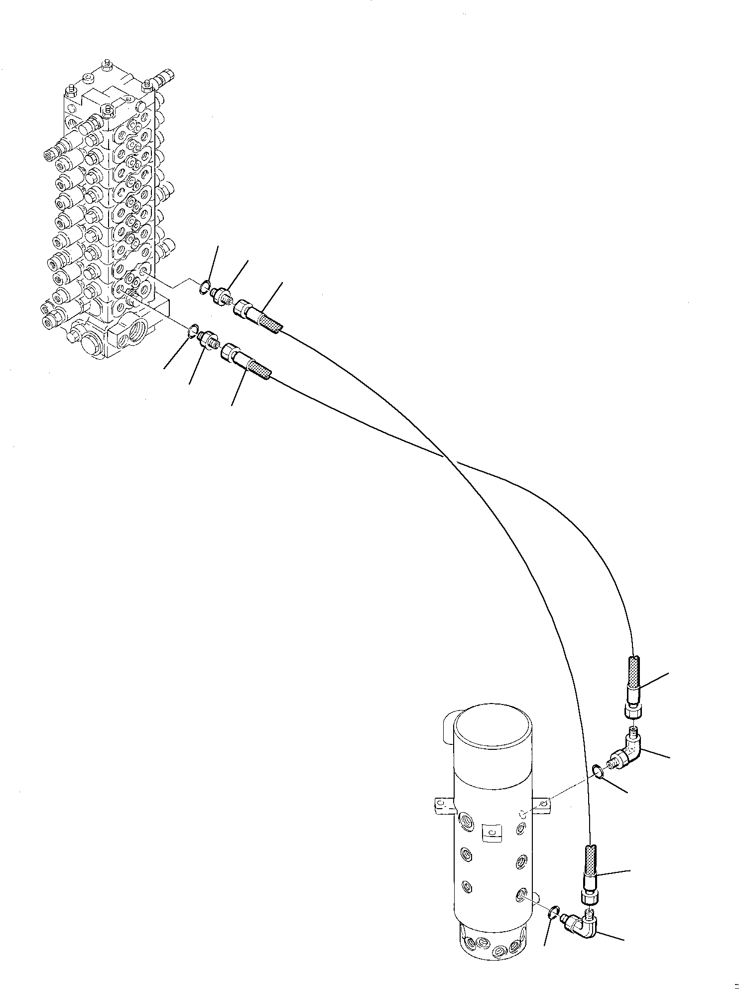 Шланг 21D-09-95580 KOMATSU