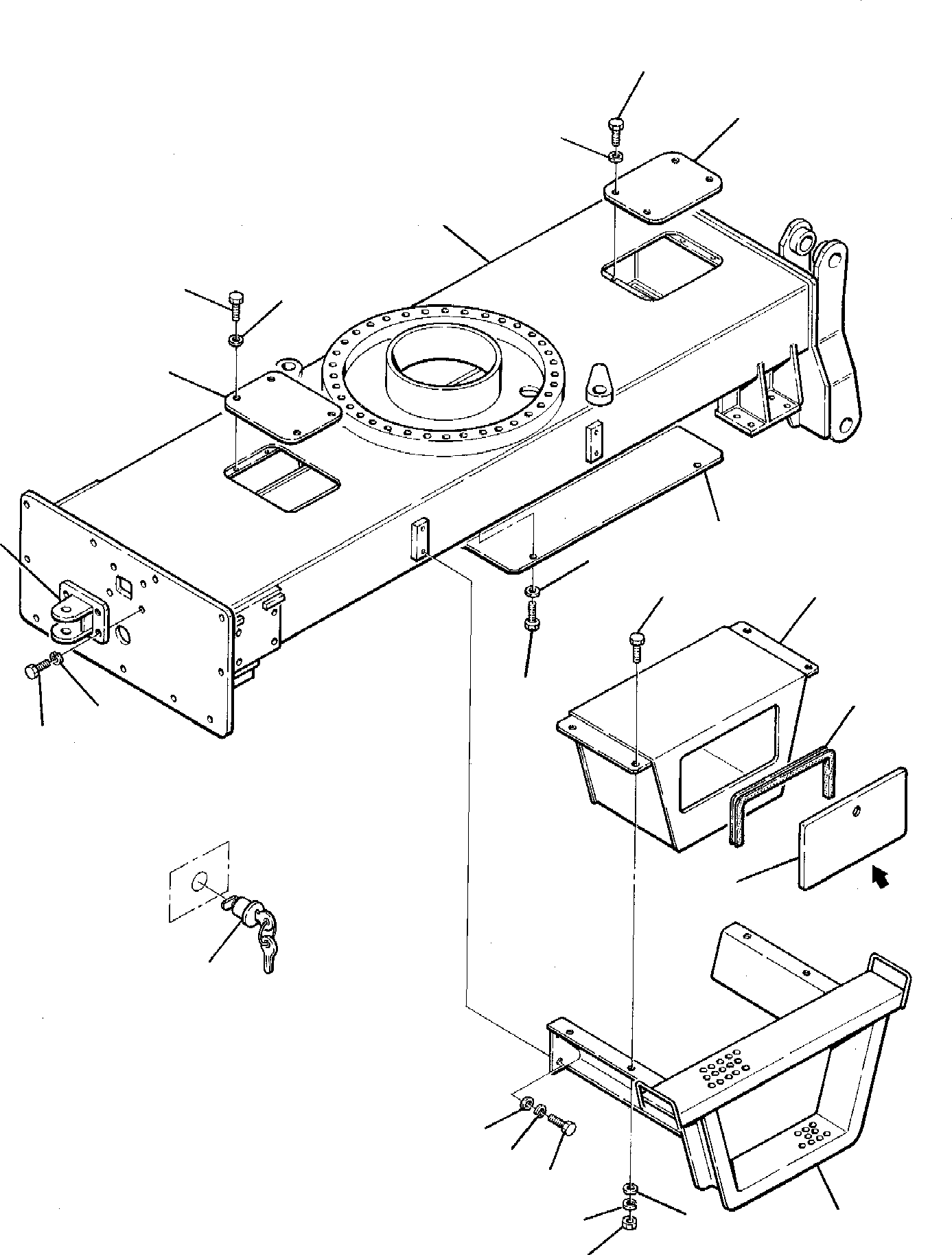 LOCK, ASSY. 21D-47-11260 KOMATSU