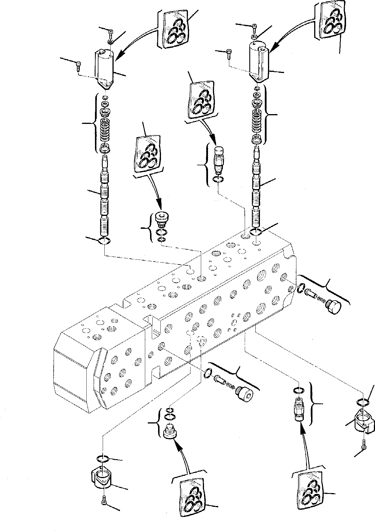 CONTROL VALVE, ASSY. (21D-64-50000) KOMATSU