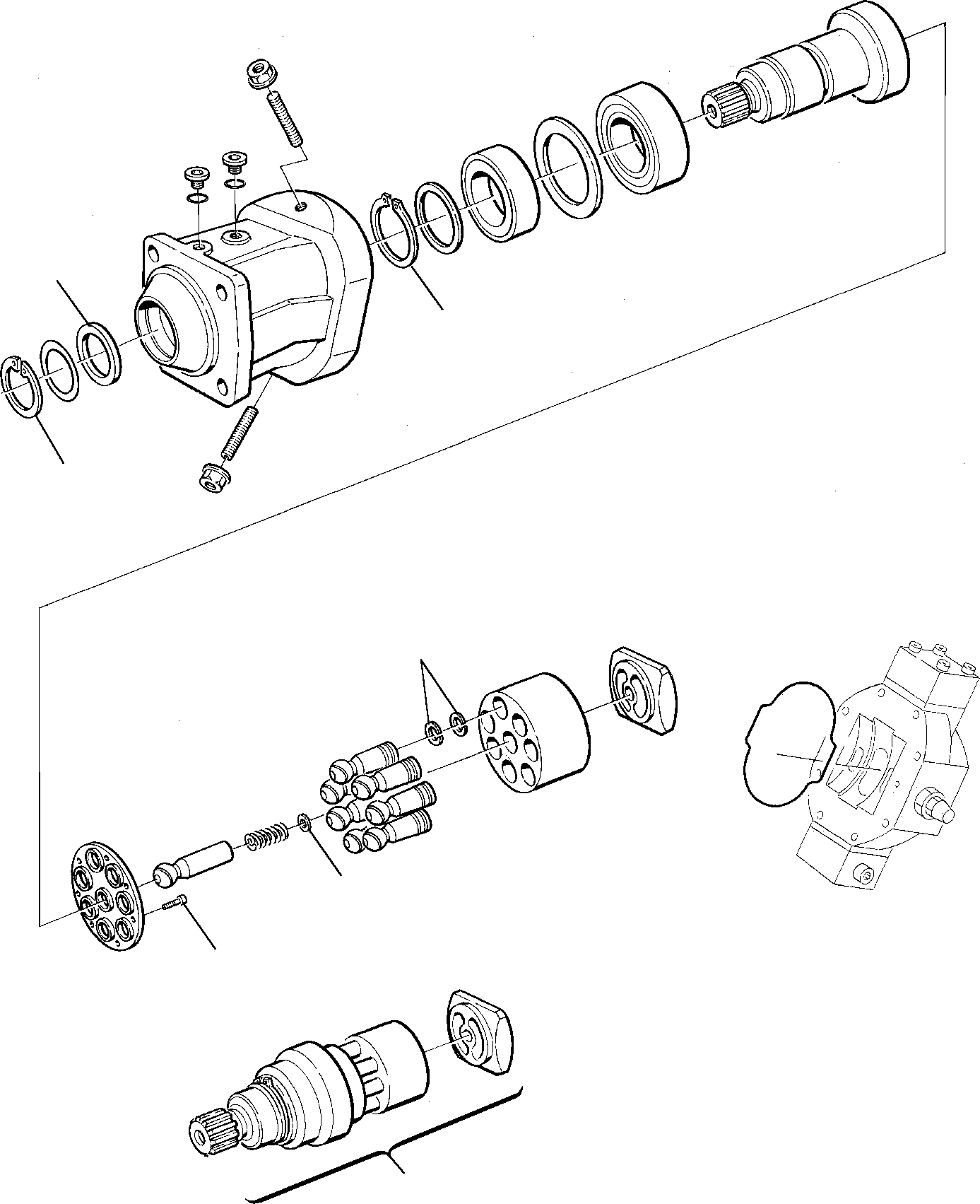 TRAVEL MOTOR, ASSY. 21D-60-15101 KOMATSU