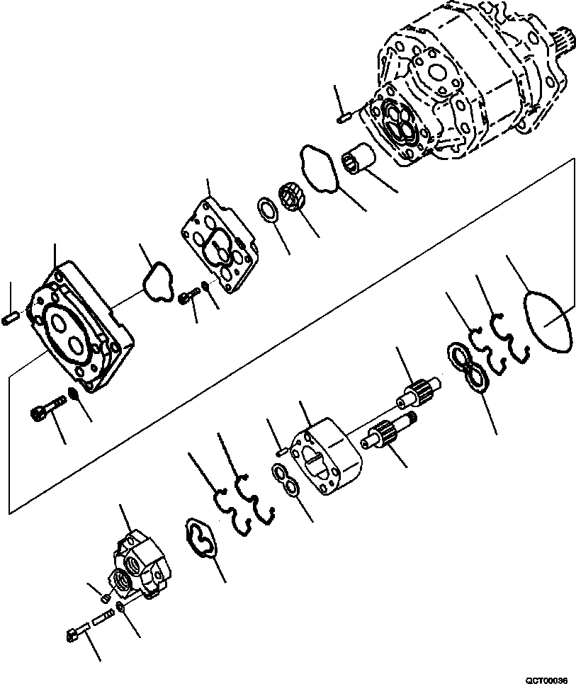 Насос в сборе 705-22-25100 KOMATSU