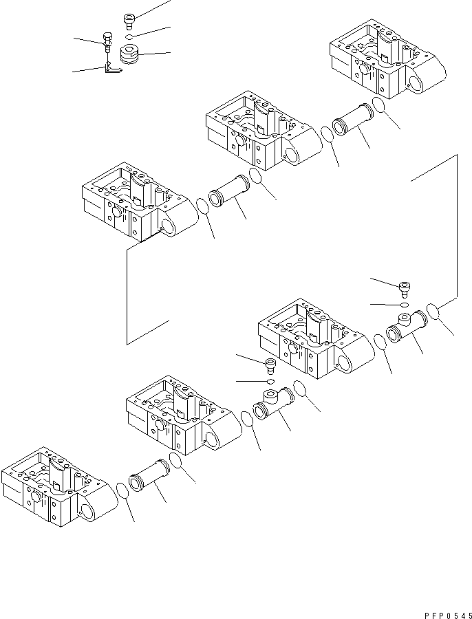трубка CU207233 KOMATSU