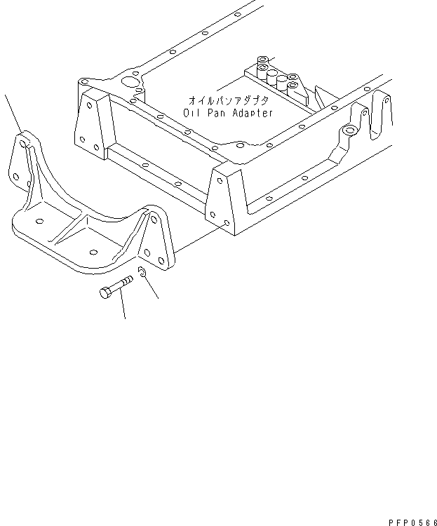 SUPPORT,FRONT CU206343 KOMATSU