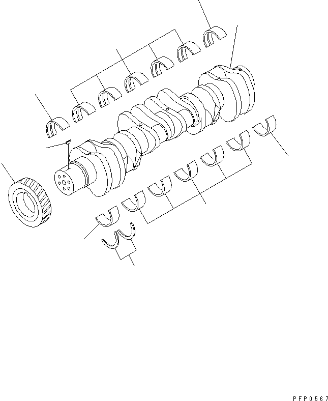 METAL,NO.2¤3¤4¤5¤6 CU205152 KOMATSU