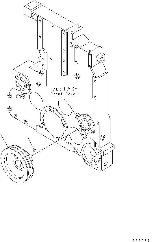 PULLEY,AIR CONDITIONER CU3086127 KOMATSU
