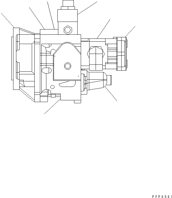 COVER,FUEL CONTROL CU3081389 KOMATSU