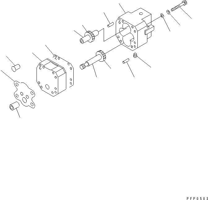 болт CU100129 KOMATSU