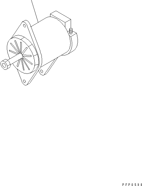 ALTERNATOR ASS'Y,(SEE FIG.A601P-02A0) (CU3056492) KOMATSU