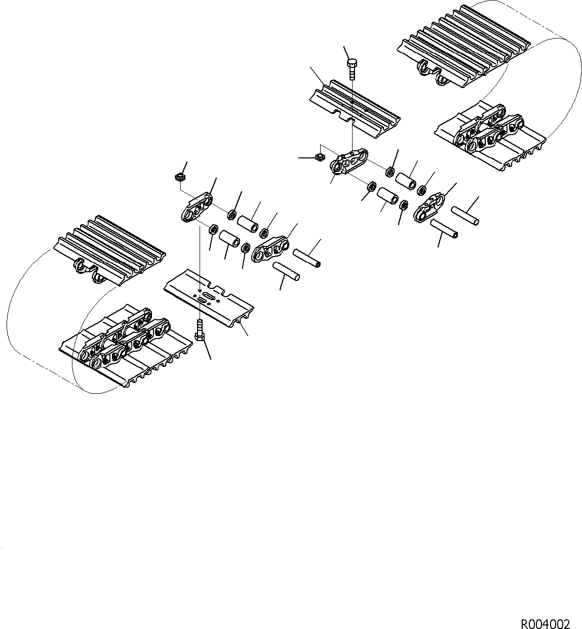 Track Shoe Assembly, W=600mm 206-32-B1300 KOMATSU