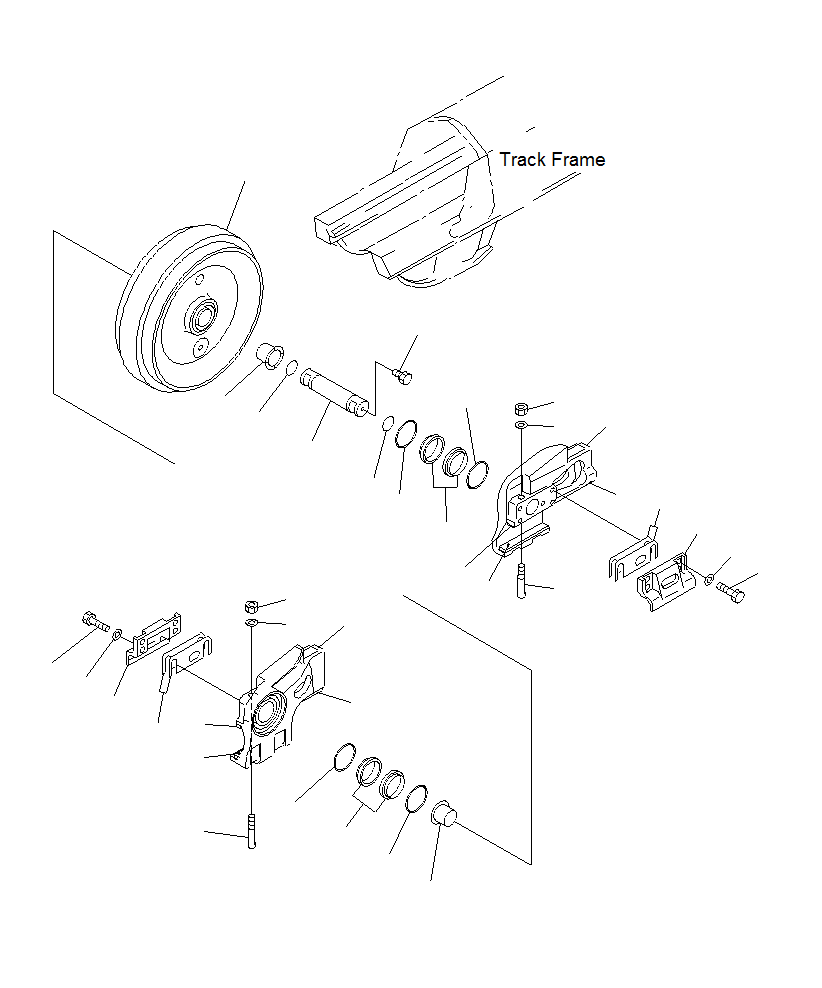 SUPPORT, L.H 134-30-66232 KOMATSU