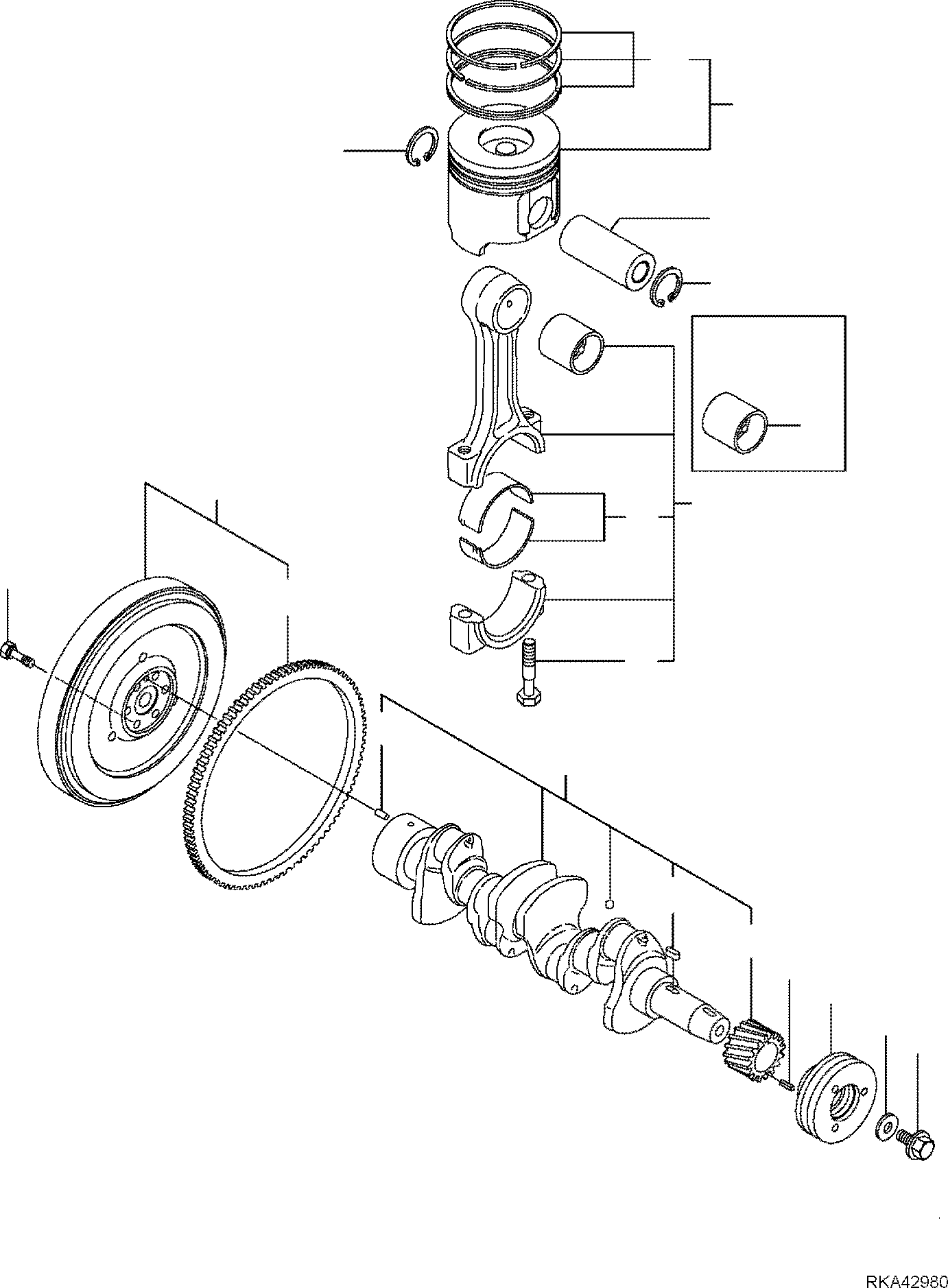 CRANKSHAFT, ASSEMBLY YM129509-21000 KOMATSU