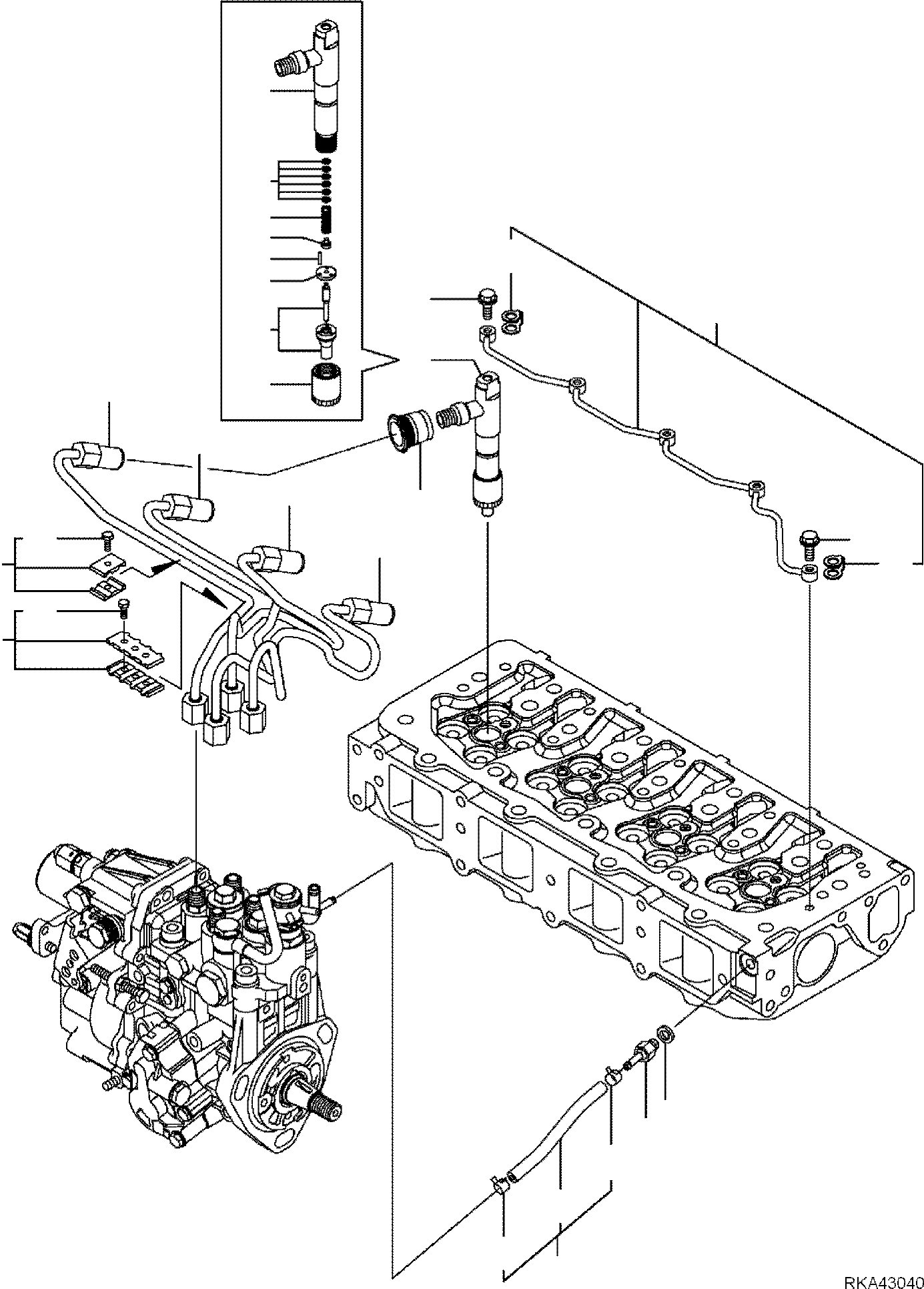 VALVE ASSEMBLY, INJECTION YM729530-53100 KOMATSU