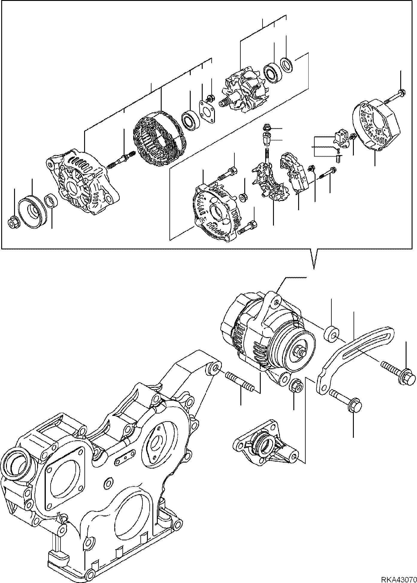 REGULATOR, ASSEMBLY YM119626-77710 KOMATSU