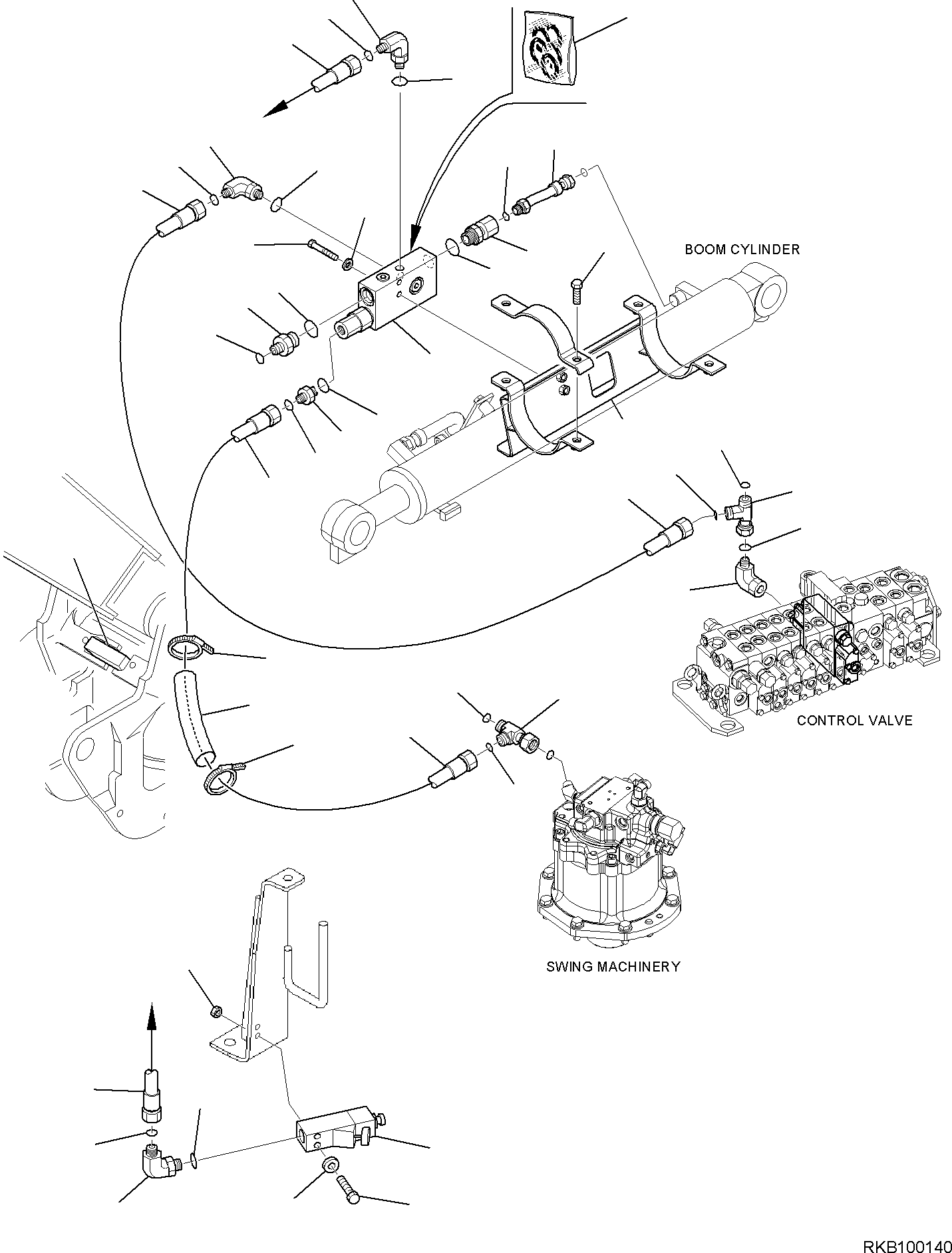 Соединительный штуцер 37D-09-82996 KOMATSU