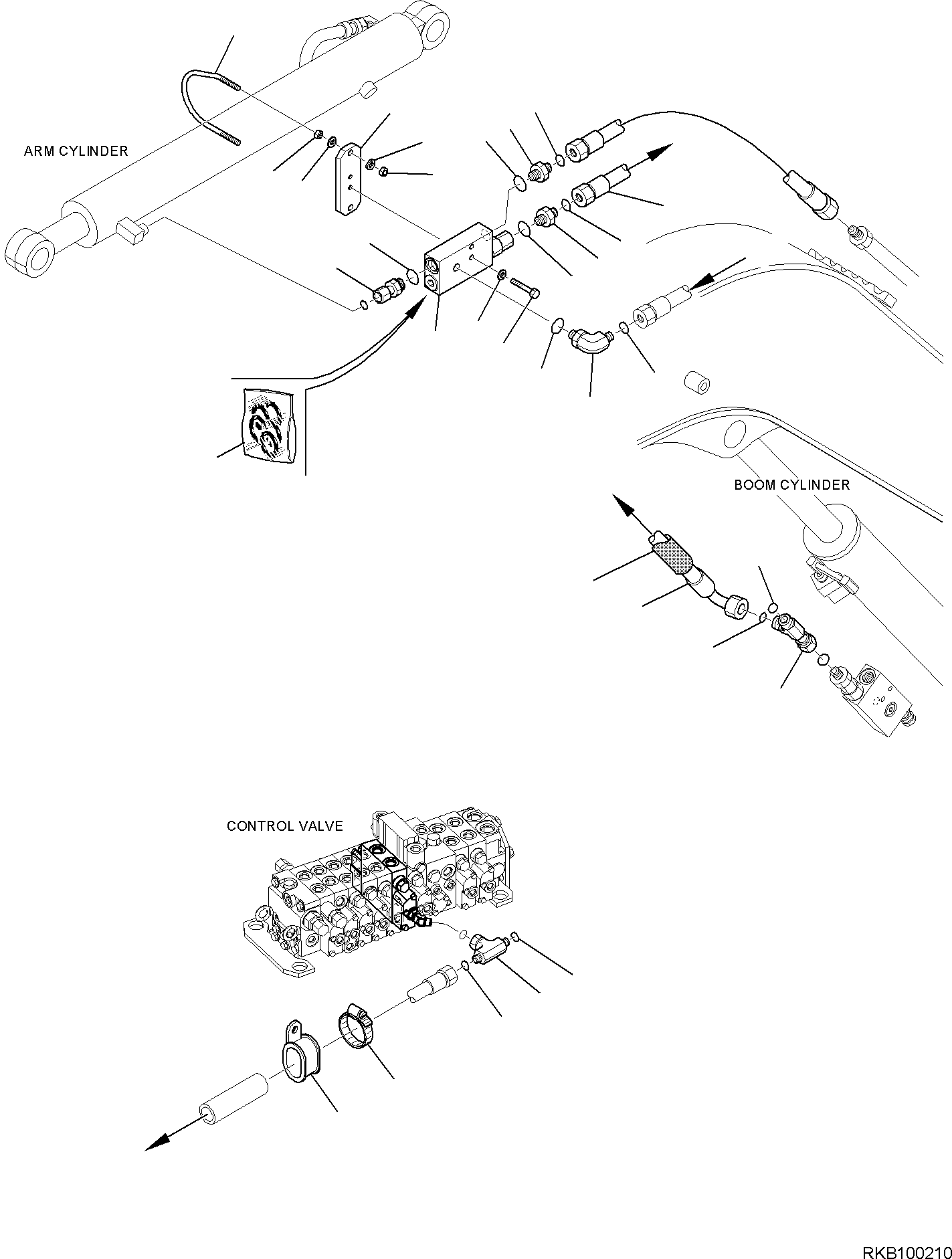 Соединительный штуцер 37D-09-82995 KOMATSU
