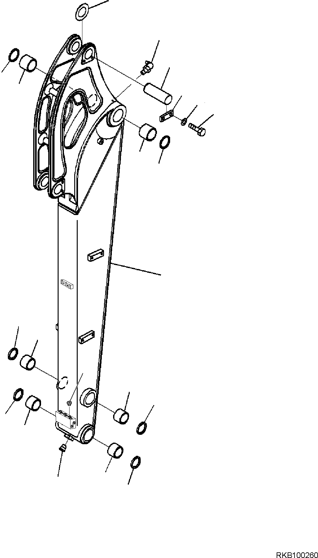 ARM, L=1640 MM 22N-70-31910 KOMATSU