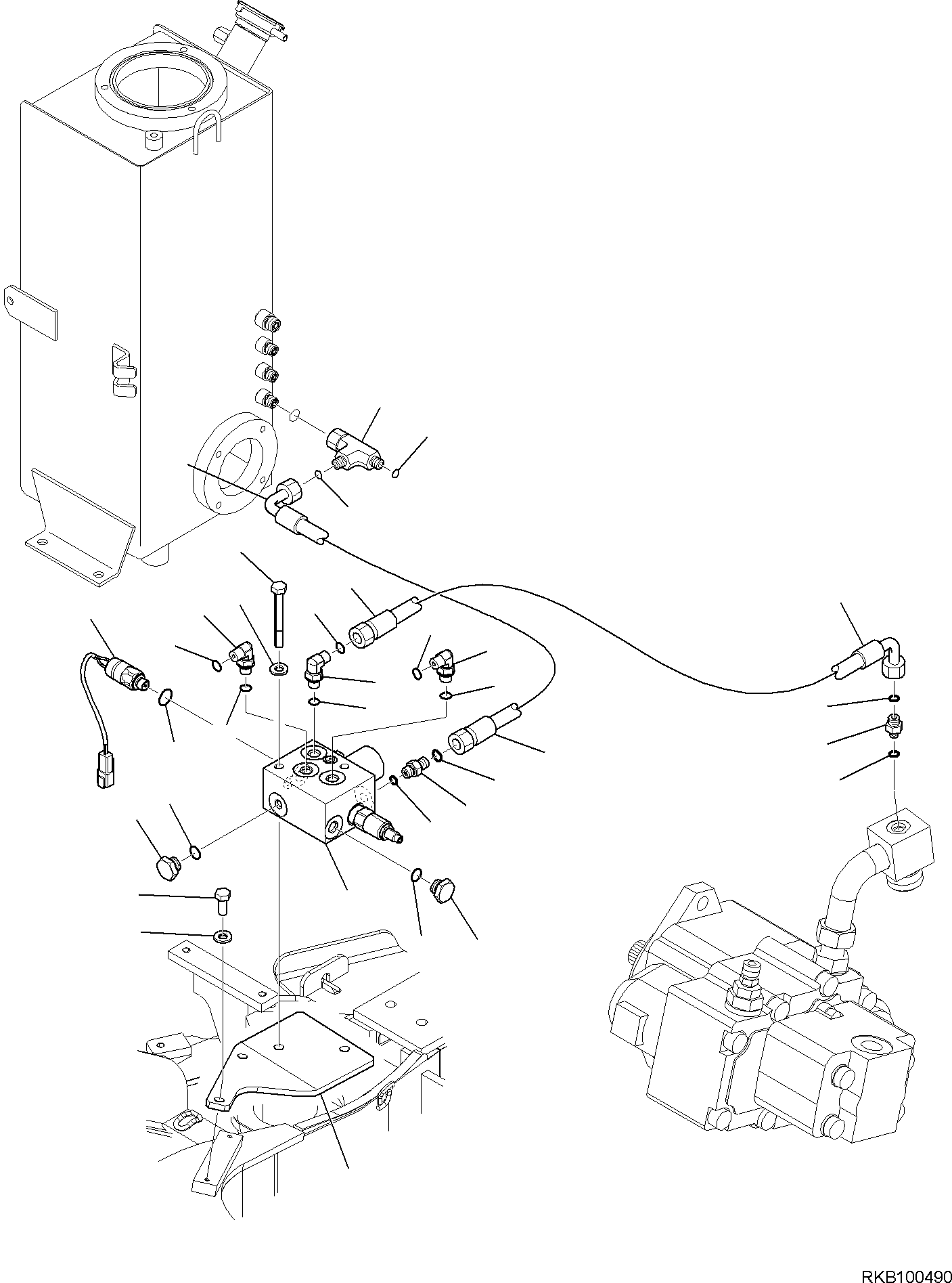 Кронштейн 2A1-973-1120 KOMATSU