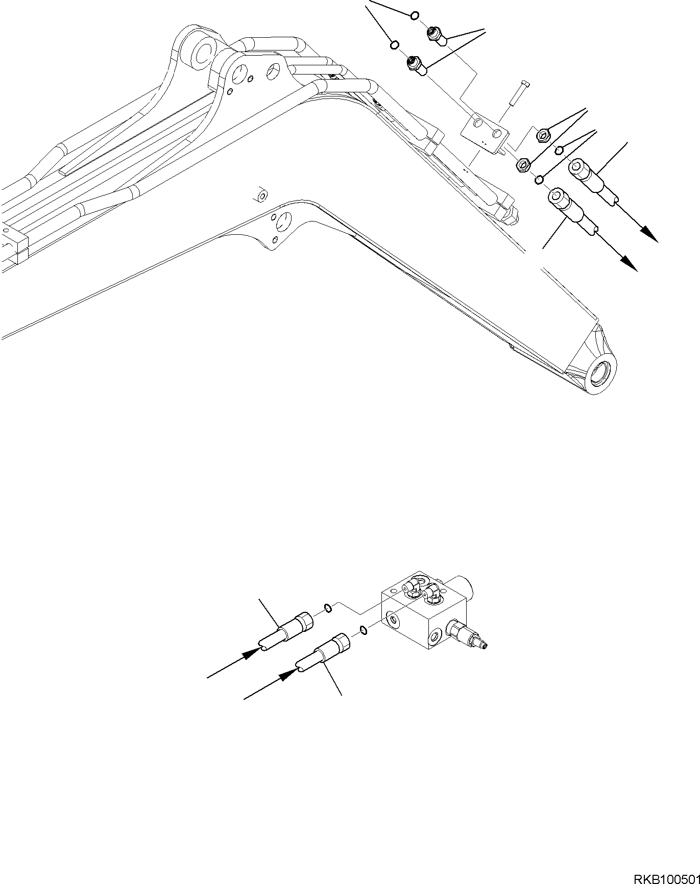 Шланг 2A1-973-1150 KOMATSU