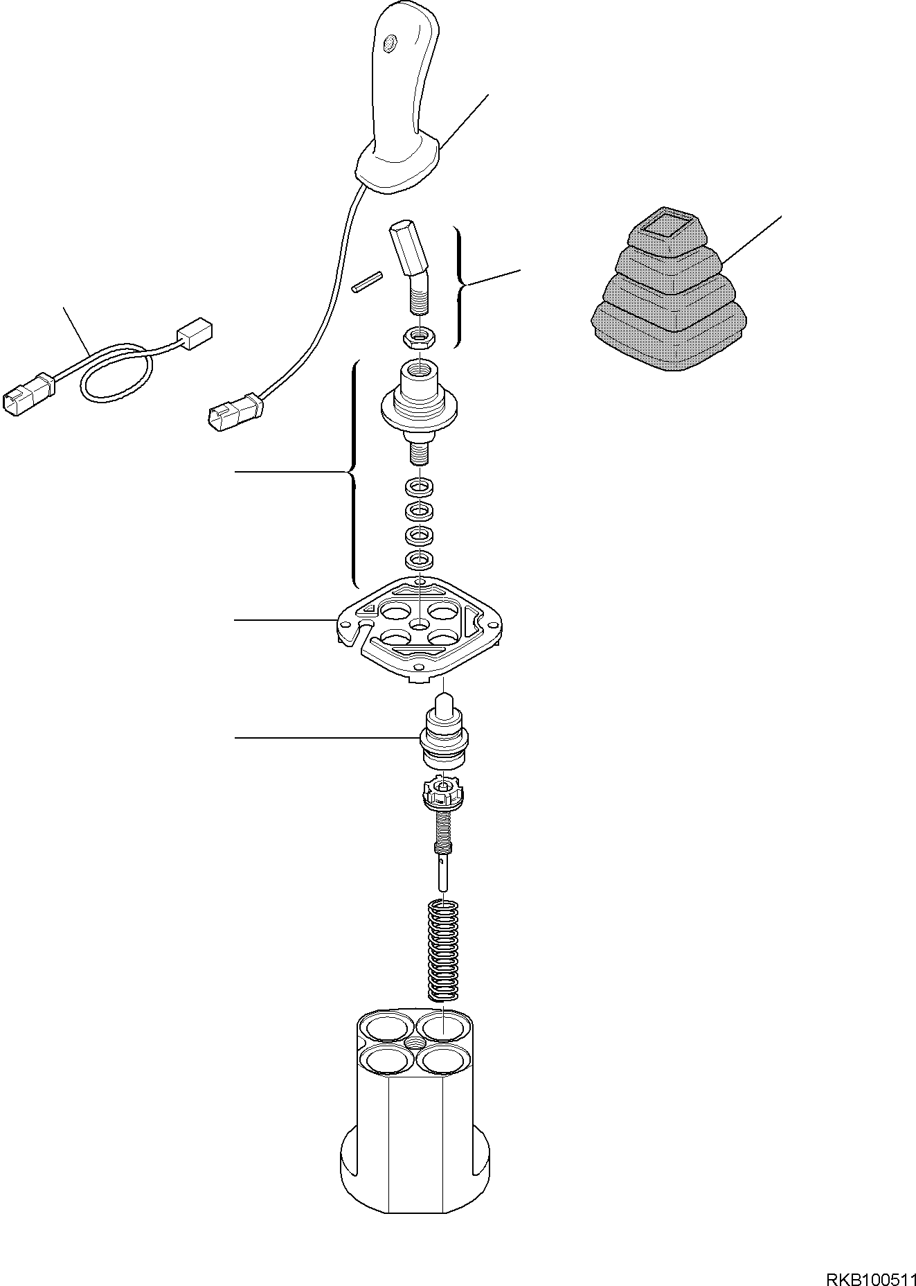 LEVER, ASSEMBLY 2A1-62-11110 KOMATSU