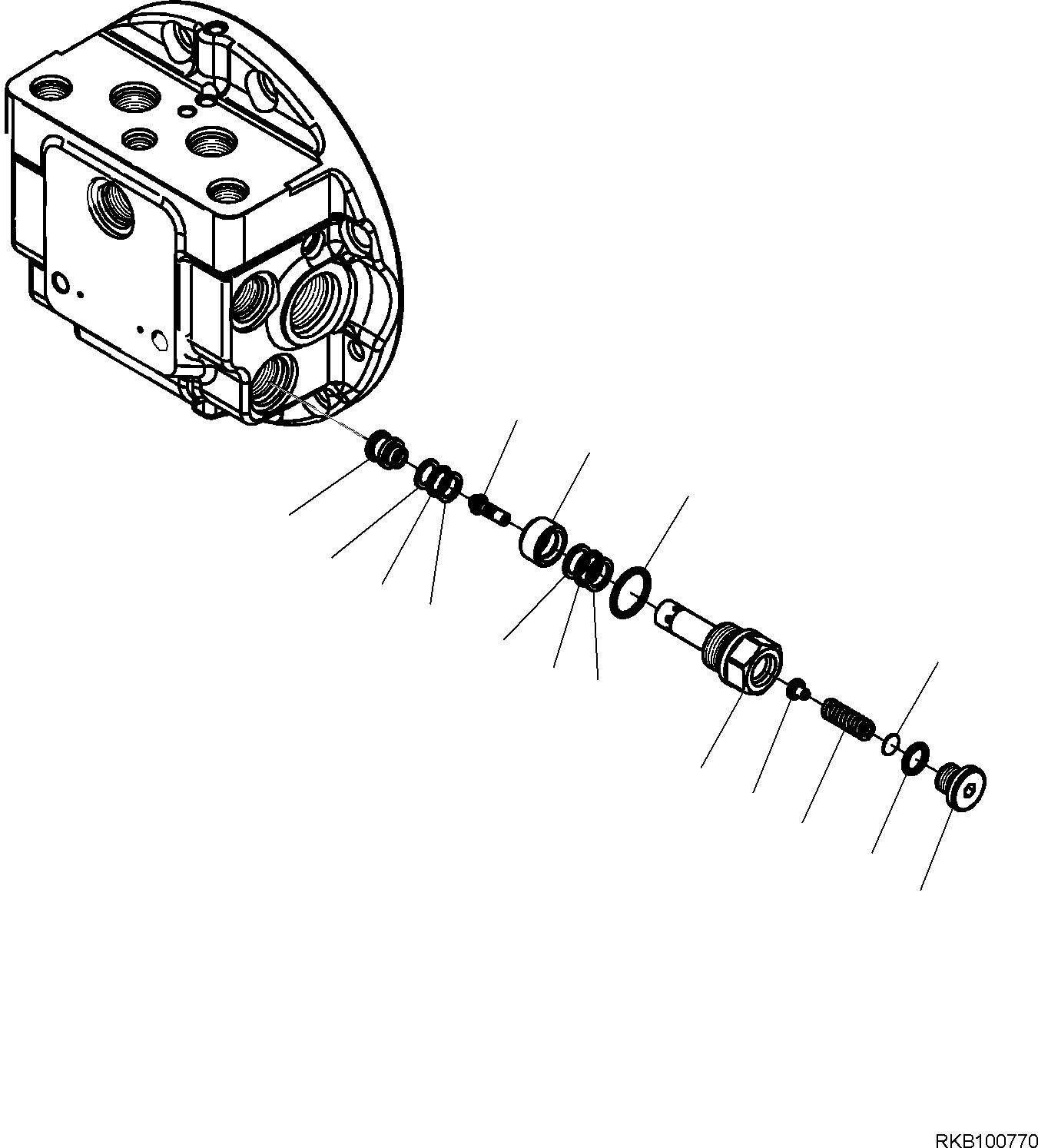 RELIEF VALVE, ASSEMBLY TZ114D3000-01 KOMATSU