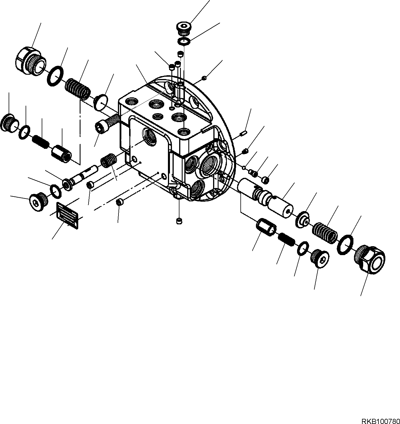 FLANGE KIT, REAR TZ110D410100-E KOMATSU