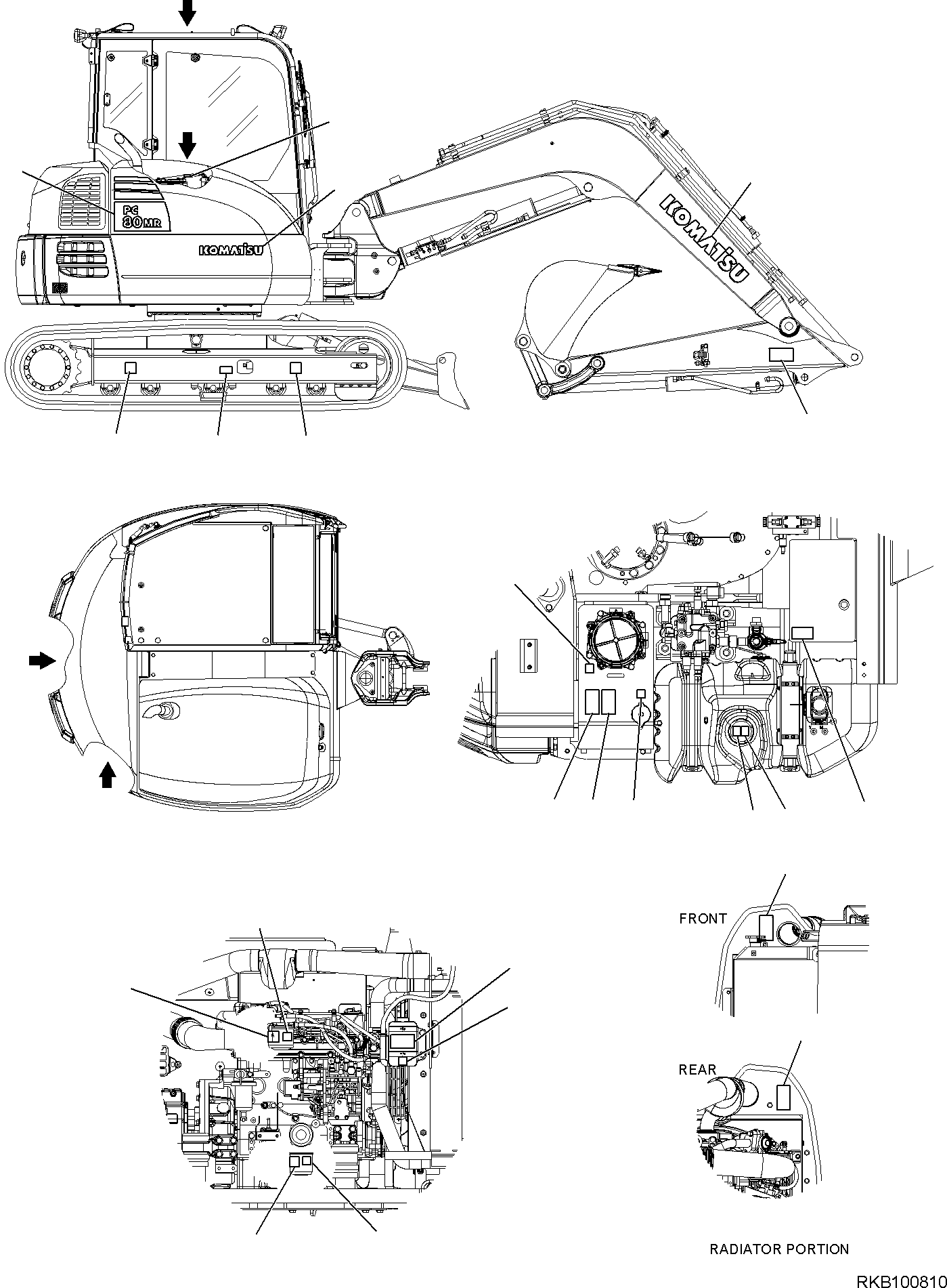 Маркировочная табличка 22E-973-2380 KOMATSU