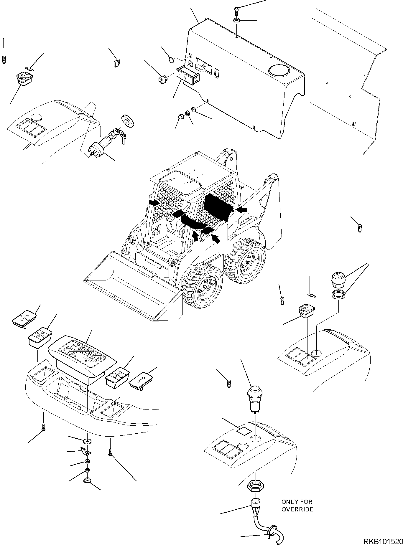SWITCH, ASSEMBLY 37A-06-13910 KOMATSU