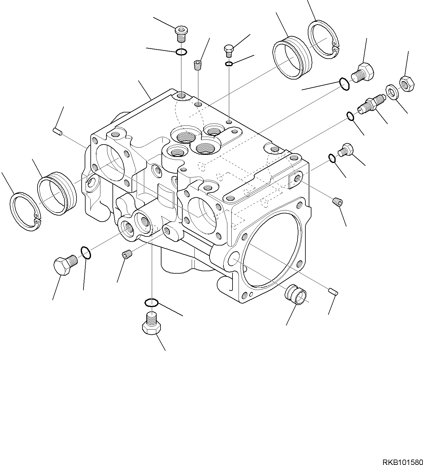 HYDRAULIC PUMP ASSEMBLY (HIGH FLOW) 720-2T-00132 KOMATSU