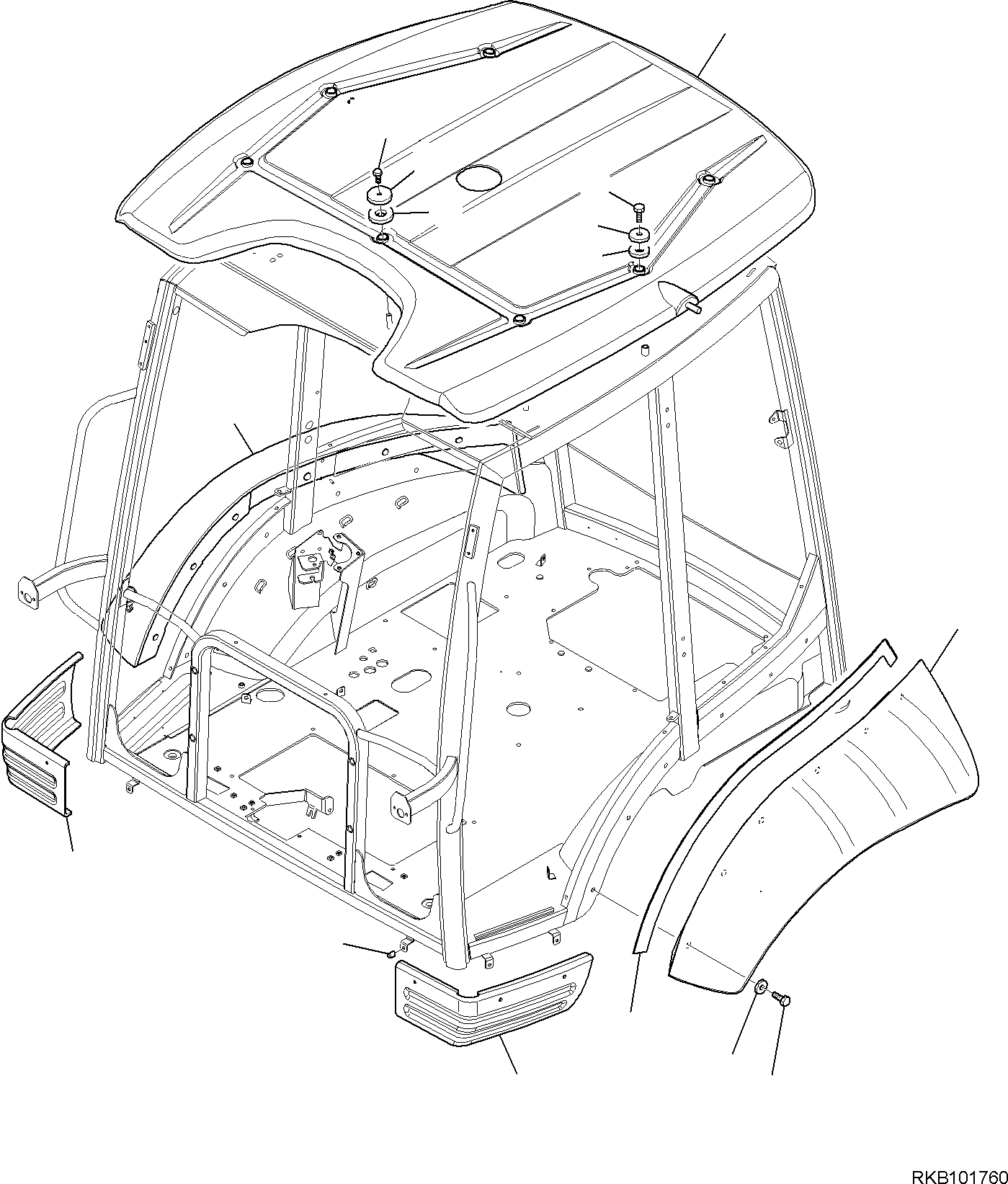 L.H. FENDER, 4WS 42N-54-18360 KOMATSU