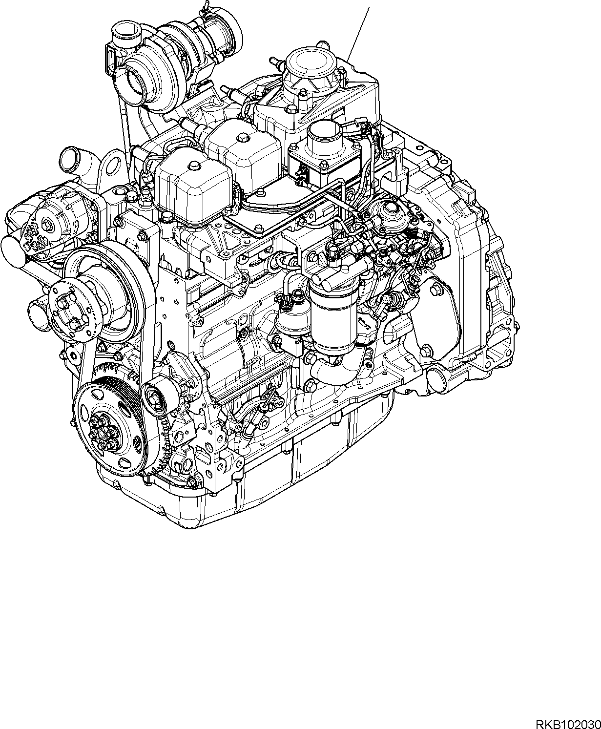 ENGINE, ASSEMBLY (42N-01-14200) KOMATSU