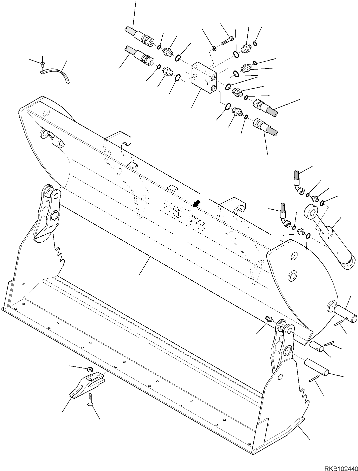 BUCKET, ASSEMBLY 42N-N12-2102 KOMATSU