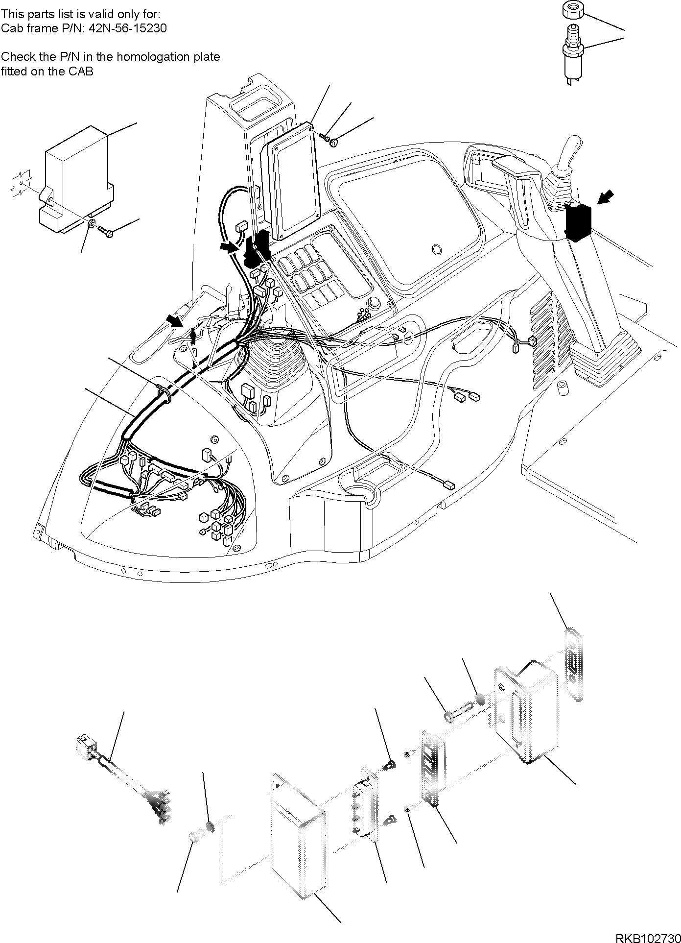 WIRING HARNESS, LATERAL LINE 42N-06-12871 KOMATSU